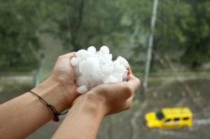 hail stones can cause considerable damage to your car